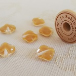 キャラメルの甘い香り　チェコビーズ　12mm 6個