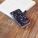 スプラッシュ 手帳型スマホケース ネイビー