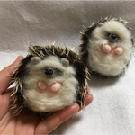 羊毛フェルト ハリネズミ はりねずみ 手乗り