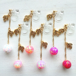 再…販✨新作🌸いとをかし✨京都オパールの輝く果実イヤリング🌸花明りver.和