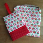 gyokuroo様専用🍓防災頭巾カバー&上履き入れセット