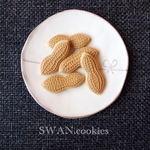 落花生　Icing cookie brooch