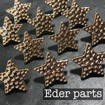 【4個】gold star ボタン