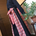 サービス品●着物・古布●着物リメイク・ハンドメイド●ギャザースカート●リボンおまけ付き