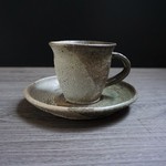 かいらぎ釉コーヒー碗皿
