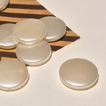 パール フラット コイン ビーズ 25mm  10個