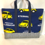 【再販】青✩クラシックカー✩レッスンバッグ 
