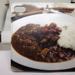 新品送料無料iPhoneケース 手帳型 カレーライス