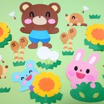 壁面飾り♪春が来たょ♪タンポポ&つくし♪