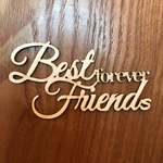  [Best friends forever]タイトルチップボード（3個入り）