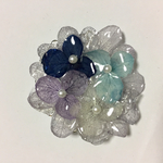 iku-54様専用紫陽花とパールのヘアクリップ  小  ブローチ