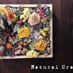 お花の絵画＊ドライフラワー＊コラージュボード2018Y