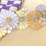春色小菊のバレッタ（訳あり）