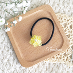 春の訪れ菜の花のヘアゴム
