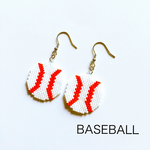 野球ボール ピアス (イヤリング 応援グッズ 野球観戦 スポーツ )