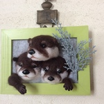 カワウソさん3兄弟フレーム