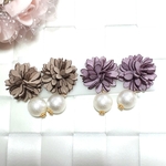 【 SALE 】【 ￥４５０ 送料無料 】お花×コットンパール (2Way)