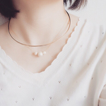 【値下げ】2連チョーカーネックレス【ﾁｪｰﾝ調節可】