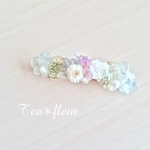 ＊雪解けお花バレッタ＊