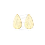 PDT-1359-MG【2個入り】ティアドロップペンダント,Tear Drop Brushed Texture 