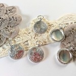 再販４☆５個入　懐中時計/アンティークミール皿　シルバー　色彩屋吉宗