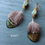 天然石 peacock【イヤリング】