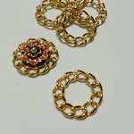 *＊チェーンリングパーツ⭐ゴールド☆28mm＊*