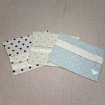 ポケットティッシュケース淡いドット柄3個セット