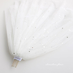  ◆翌日発送可◆キラキラ星チュールベール【White×Silver】
