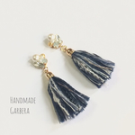 bijouデニムタッセル（インディゴ）♡ピアス/イヤリング