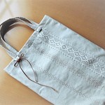 革紐リボン飾りサブバッグ 