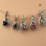 薔薇とかすみ草のミニスワッグ ガーランド