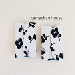 ふわふわよだれカバー＊＊Stamp flower