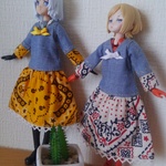 1/12ドールサイズ・バンダナ柄ワンピセット②