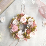 受注制作 Petite Couronne＜Sakura＞＊桜色・幸せ舞い込むリース ミニ・桜・プリザーブドフラワー＊花