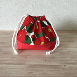 お弁当袋（椿柄）
