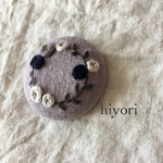 刺繍ブローチ