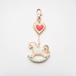 木馬×ハート　Icing cookie Bag Charm