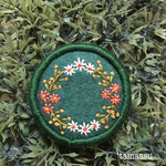 お花の刺繍ブローチ✴︎372