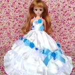 プリンセス ブルーローズ☆リカちゃんサイズ 