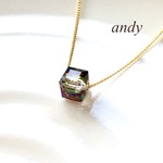 Swarovski Vitlail Medium Cube Necklace