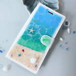 【akeminakemin様オーダー】 海辺のXperia xz1 手帳型 ケース