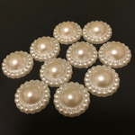 IMPORT 【10個】plastics pearl＊パールカボション