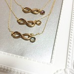 ∞チャームのシンプルネックレス