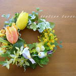 春爛漫! Spring Yellow Wreath💞 (26cm)結婚　新築祝い　誕生日　贈り物