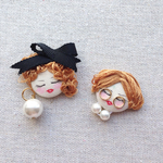 再販♡momonピアス/イヤリング パールリボン
