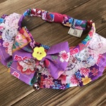 犬・猫30～34　cocoちゃんフリルチョーカー　和柄・姫・花・お花見