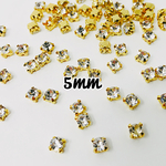 100個入り《5mmクリスタル×ゴールド》
