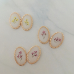 押し花ミニピアス(イヤリング)