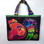 カラフル   な犬たちのトートバッグ